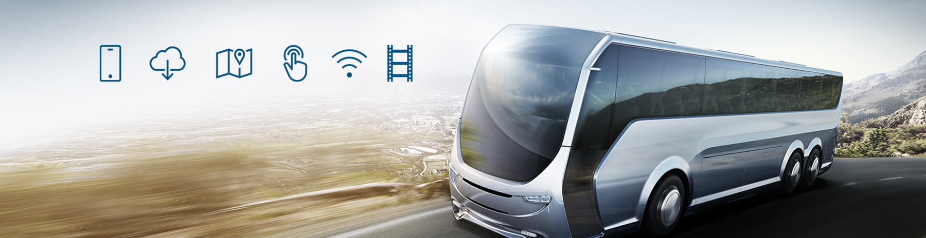 Infotainment systems for coach